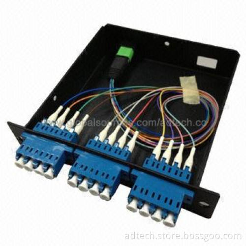 MPO-LC Cassette Module, for LC Quad Adapter 24fibers